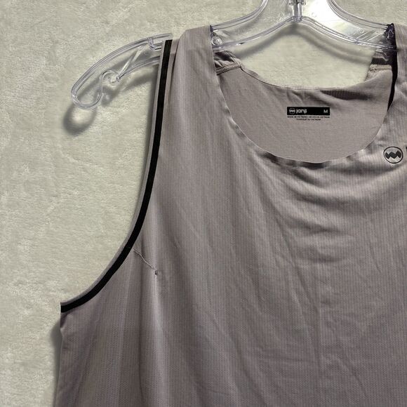Janji Women's Pinnacle Ultra Singlet Lightweight Tank Top Aether Grey Medium Run - Picture 2 of 15